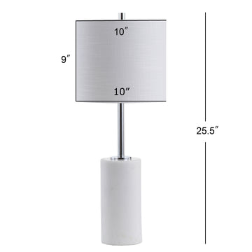 Aksel 25.5" Marble LED Table Lamp - JONATHAN Y